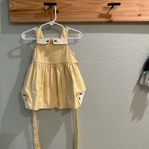 Florence Eiseman yellow flower dress 12 months